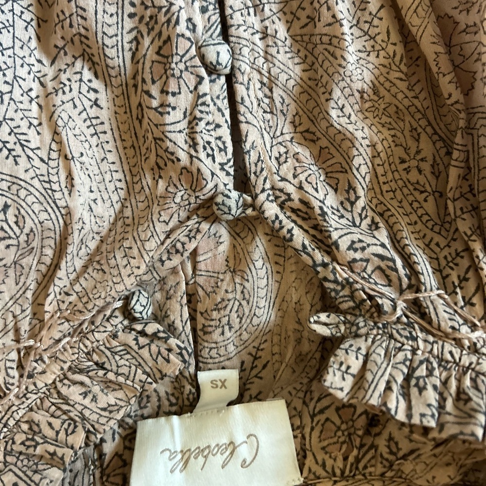 Cleobella Pink Midi Sundress with Bishop Sleeves - Picture 6 of 12